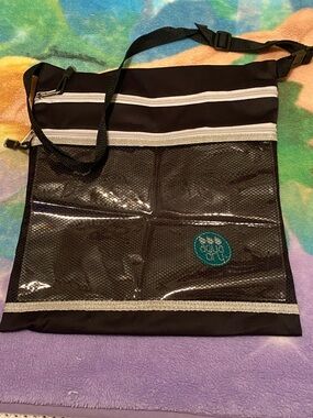 Black Swim/Gym Crossbody Bag